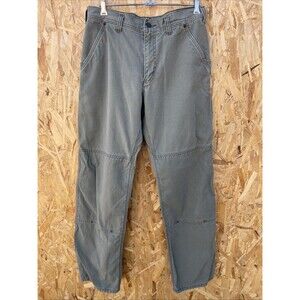 Patagonia Men’s Pants 33x30 Gray Green Organic Cotton Worn Wear Hiking Work